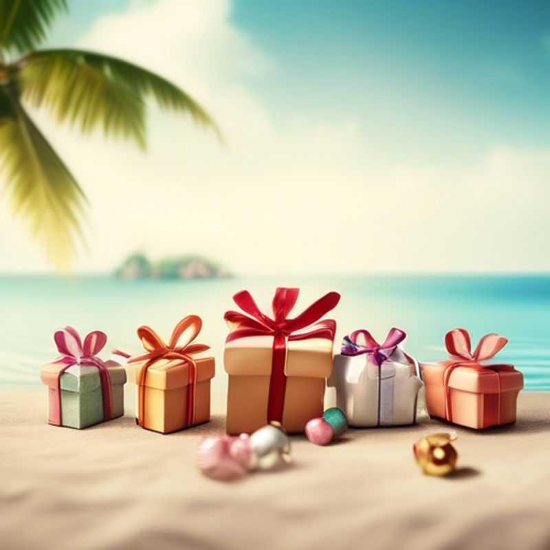 A colorful assortment of small gifts, each priced under one dollar.