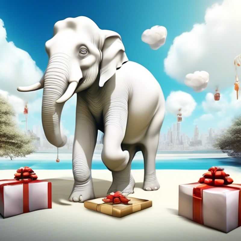 Witte Olifant Cadeaus onder €1 voor je volgende cadeau-uitwisseling.