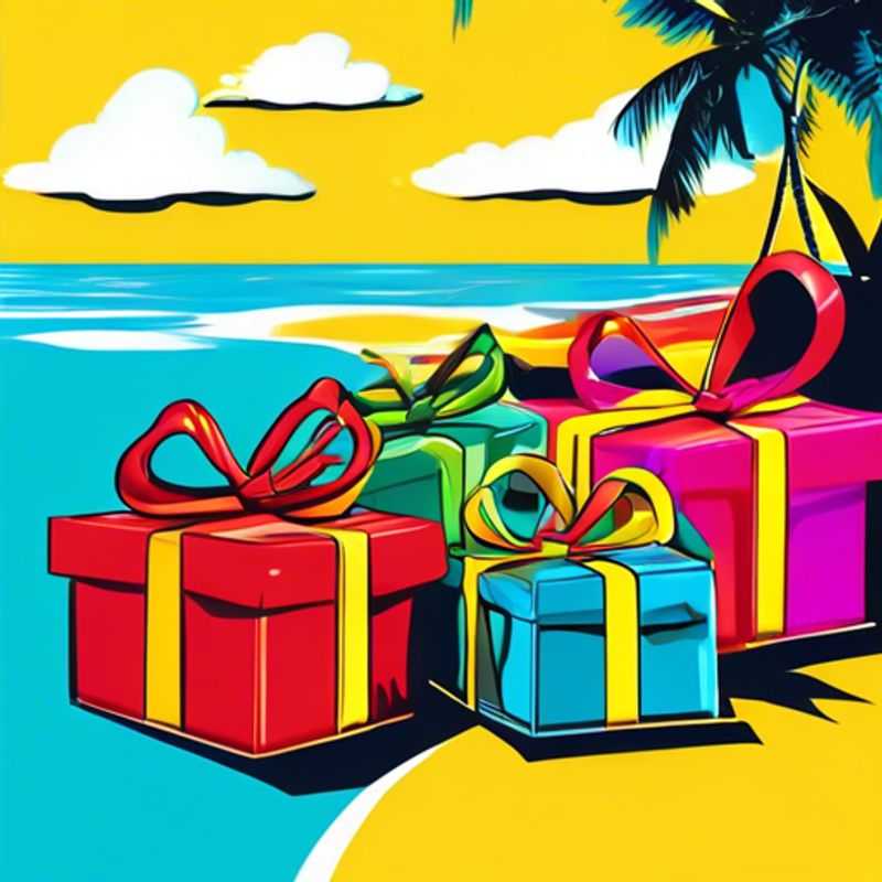 A colorful assortment of small gifts, all under $1, perfect for stocking stuffers or party favors.