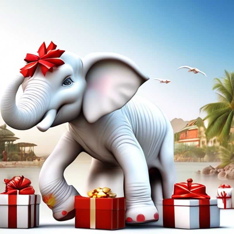 Presentes de Elefante Branco por US$ 1 para sua Festa de Troca de Presentes