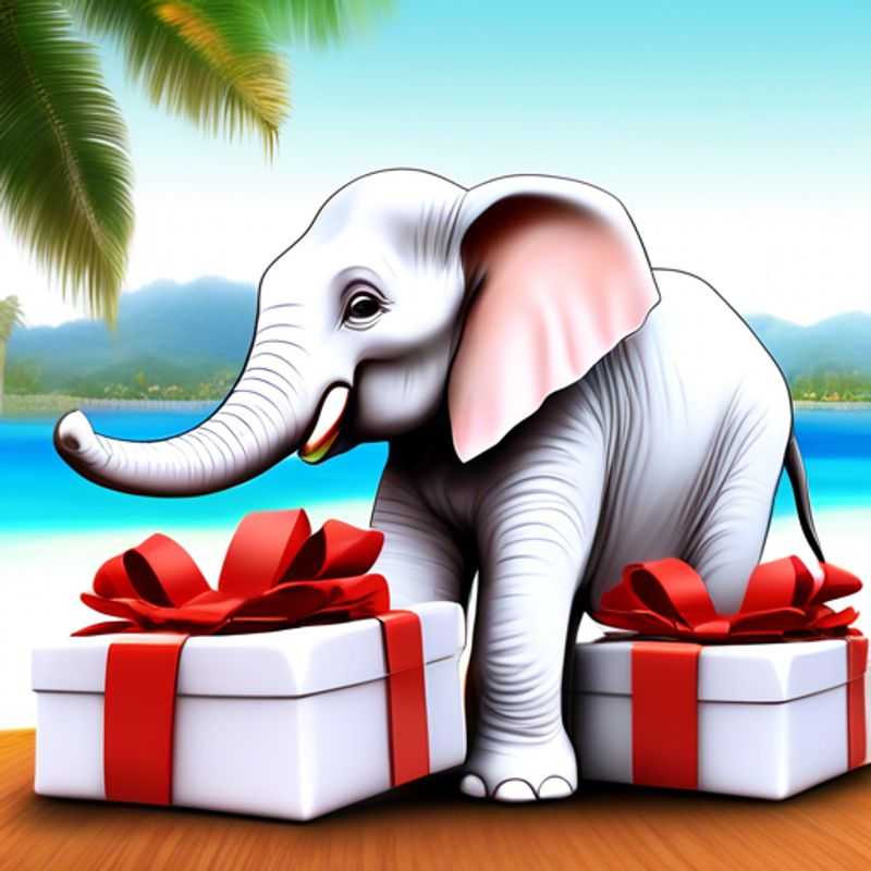 A collection of White Elephant gifts, each priced at $1.