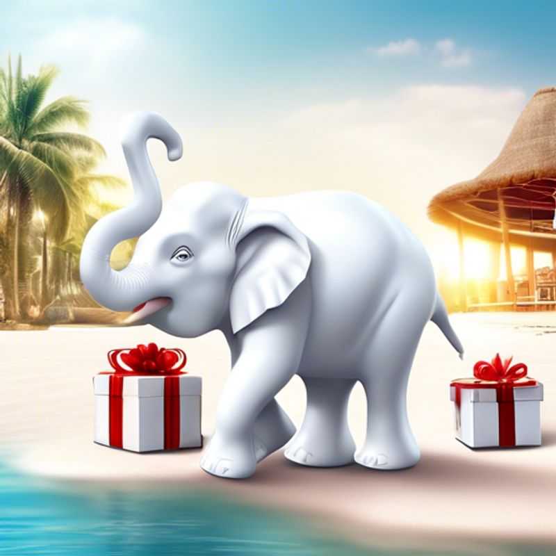 Presentes de Elefante Branco por US$ 1 para sua Festa de Troca de Presentes
