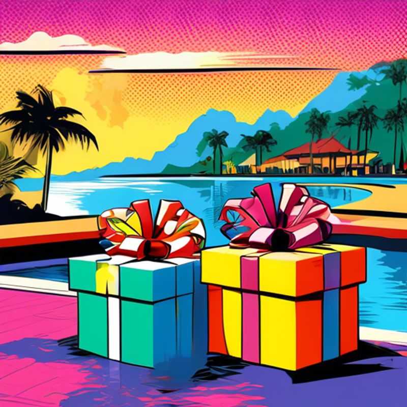 A close-up of a collection of unusual gifts, all priced under one dollar.