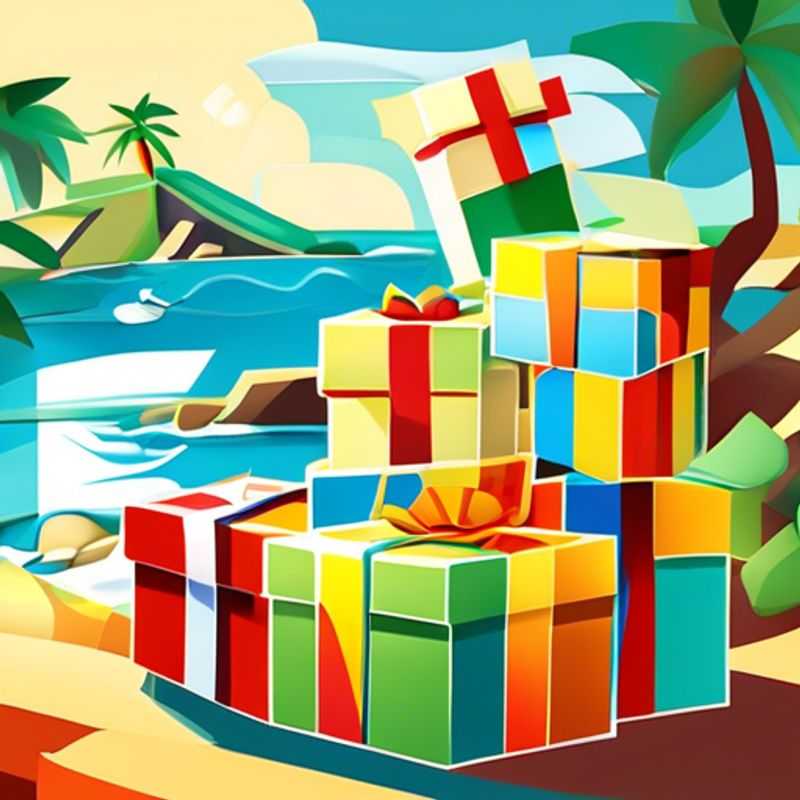 Colorful assortment of one dollar gifts displayed creatively for budget-friendly shopping.