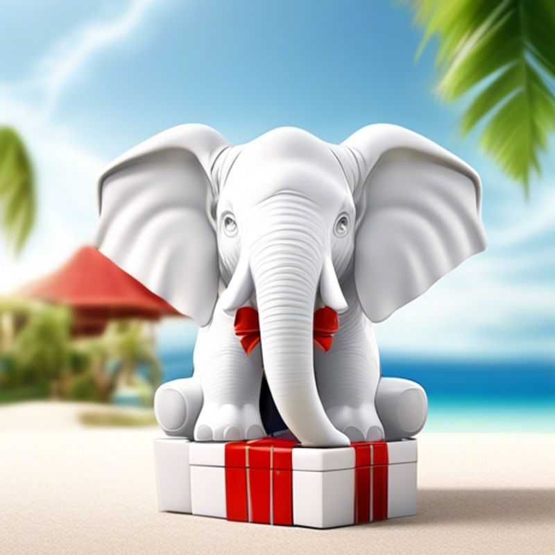 Cadeaux d'éléphant blanc à 1 dollar