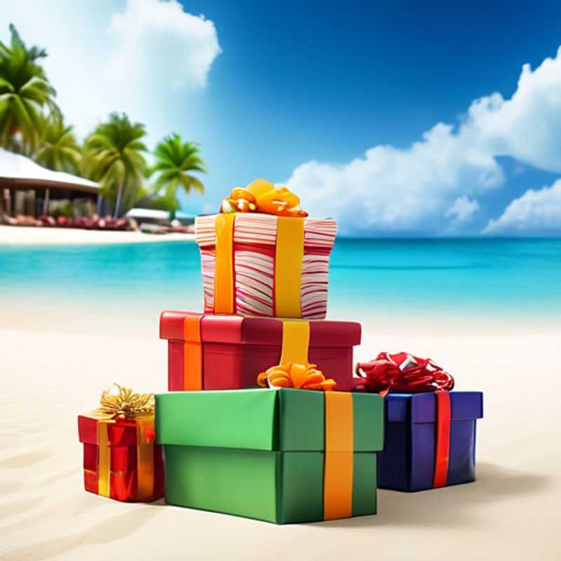 A pile of colorful presents, each costing less than a dollar.