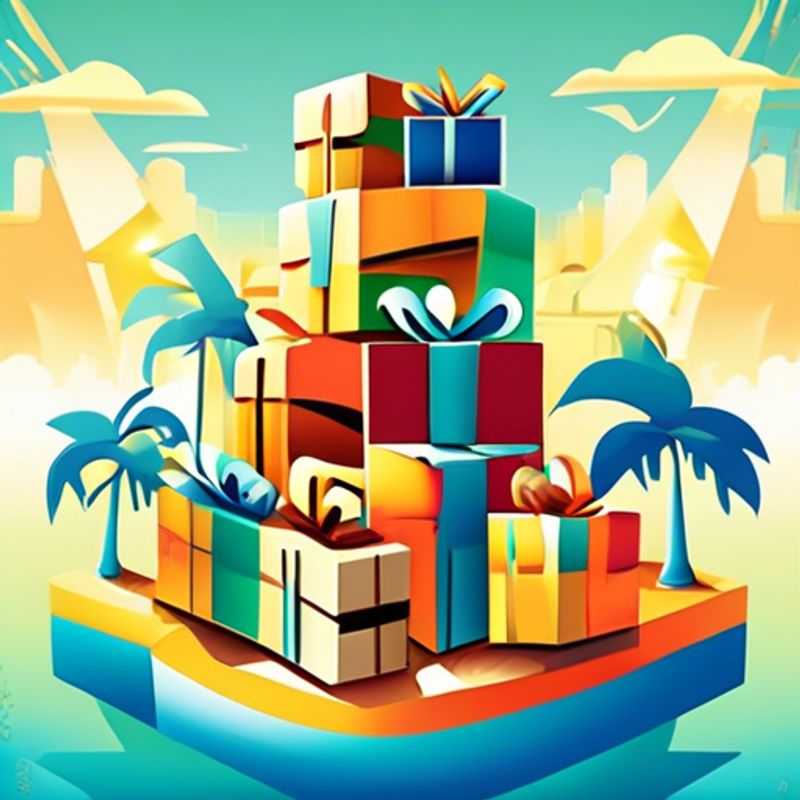 A colorful assortment of one-dollar gifts, perfect for stocking stuffers or small surprises.