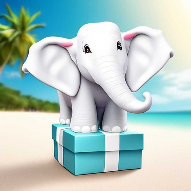 Witte Olifant Cadeaus voor 1 Dollar