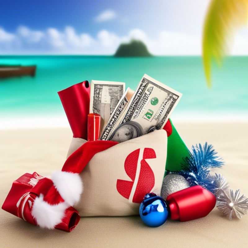 A colorful assortment of small, inexpensive stocking stuffers, all priced at $1 or less.