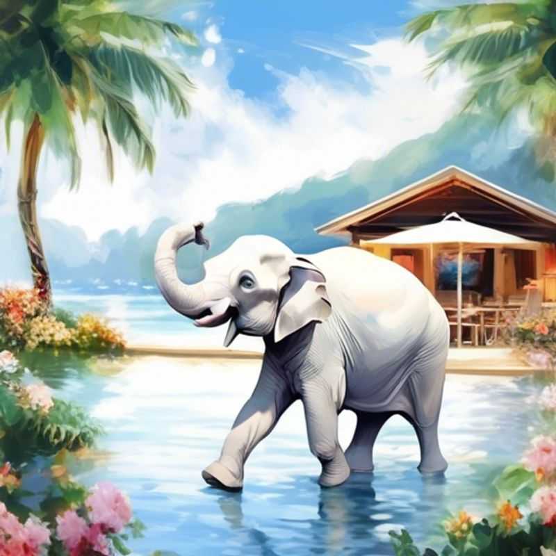 Cadeaux pour l'éléphant blanc à moins d'un dollar
