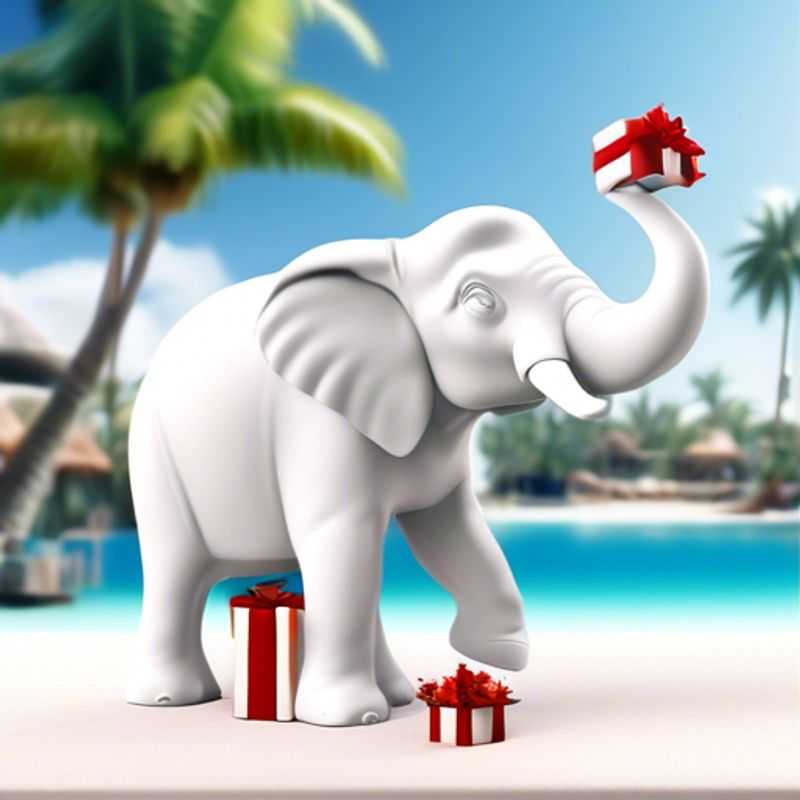 Presentes de Elefante Branco por US$ 1 para uma Troca de Presentes Divertida