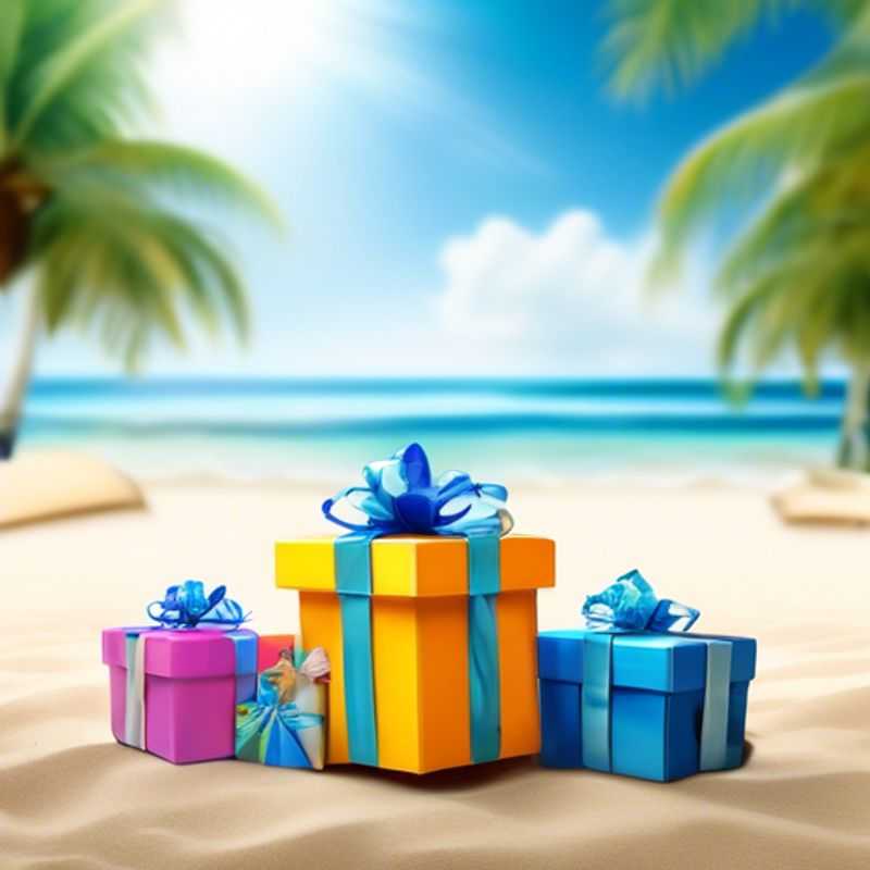 A pile of colorful, wrapped gifts, each with a $1 price tag.