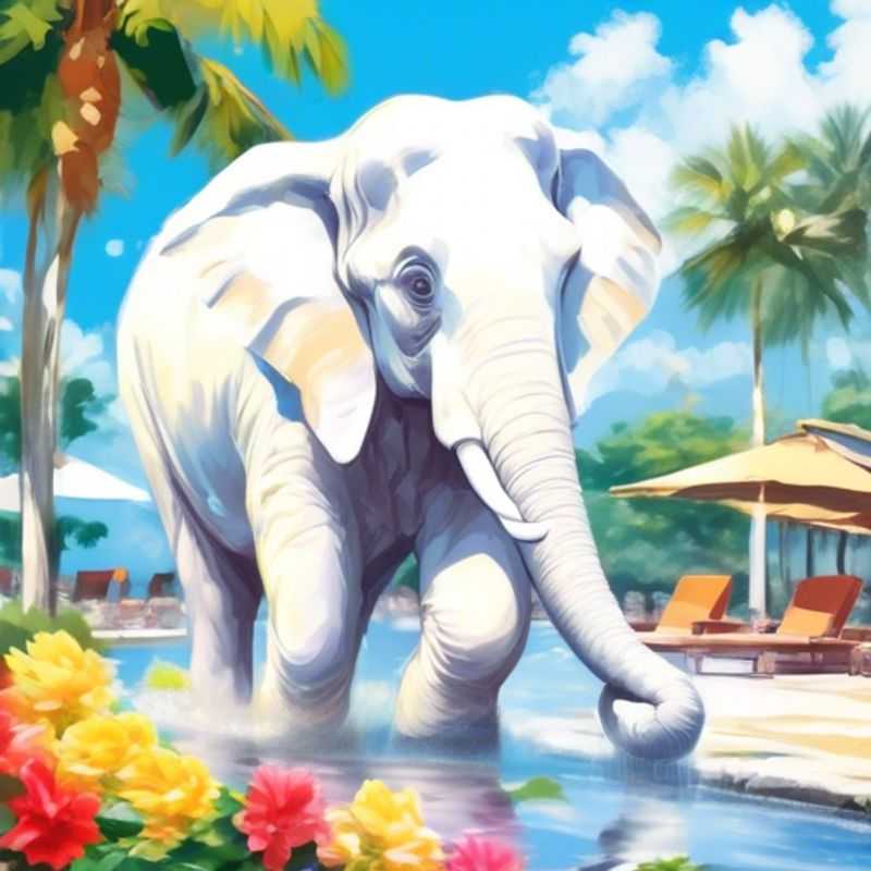 Witte Olifant Cadeaus voor 1 Dollar