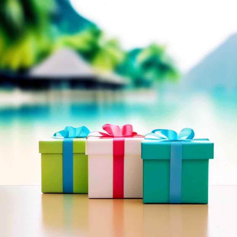 A colorful assortment of gifts, all priced at $1 or less, including small toys, trinkets, and stationery.