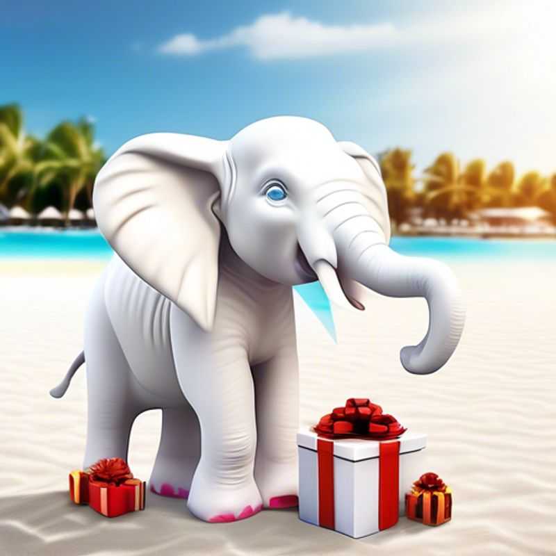 A table filled with fun and affordable White Elephant gifts, all under $1!