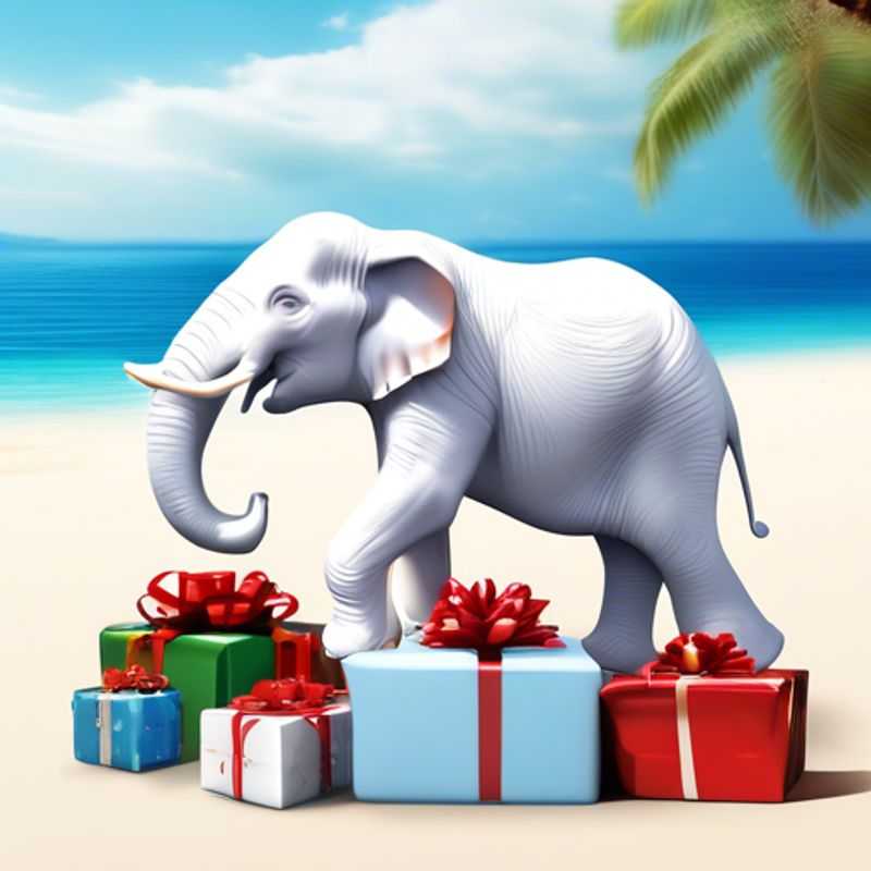 A table filled with fun and affordable White Elephant gifts, all under $1!