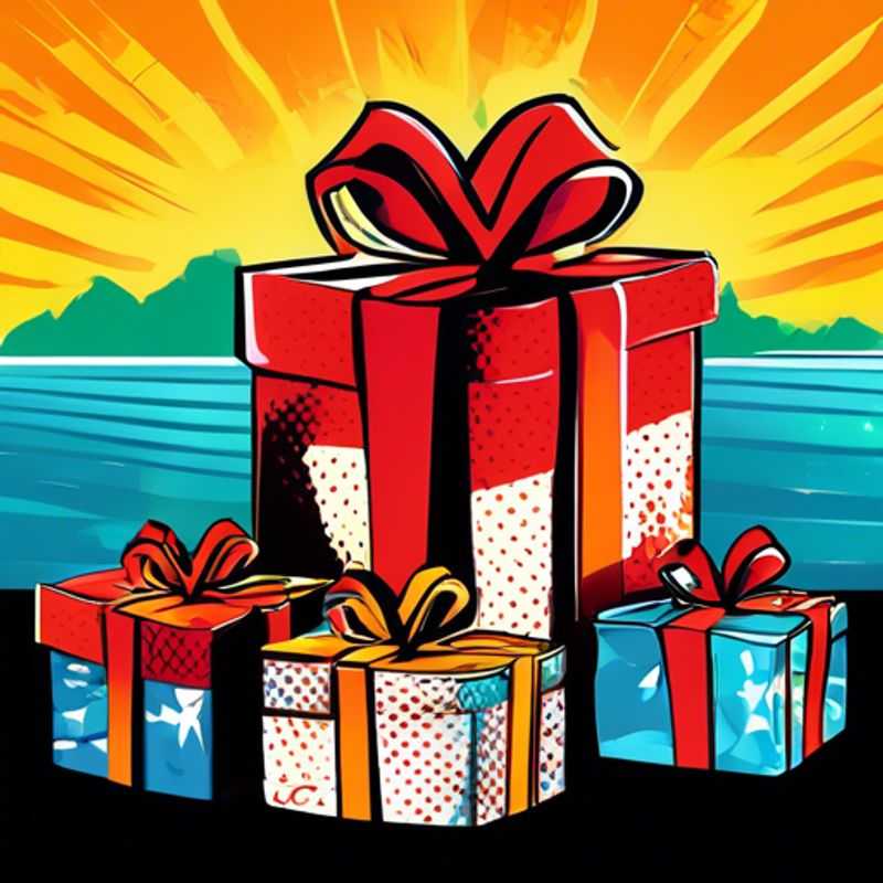 A colorful assortment of gifts, each priced at $1 or less, perfect for stocking stuffers or small gestures.
