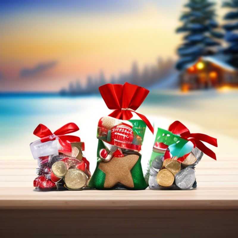 A colorful assortment of one dollar stocking stuffer ideas.