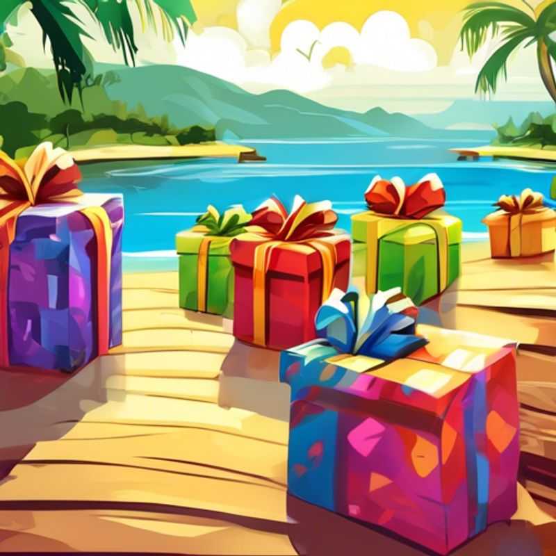 A table of colorful and fun gifts, all priced below $1!